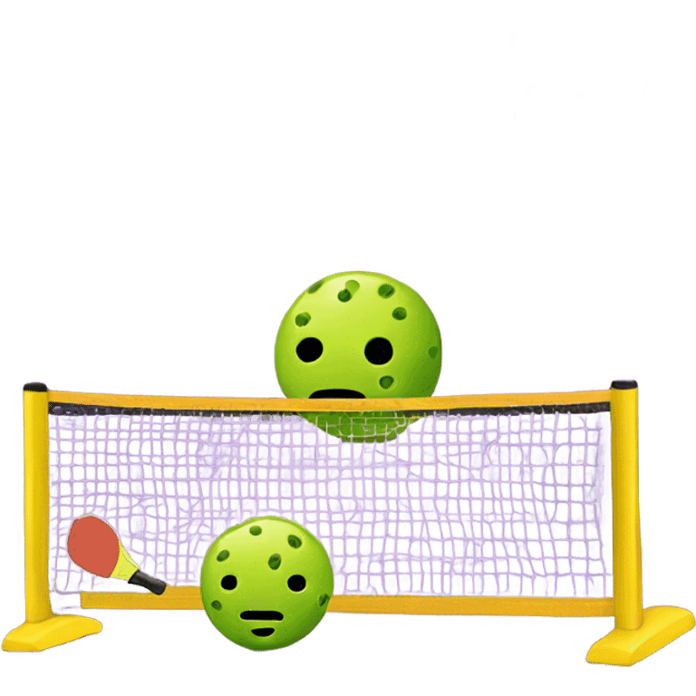 Pickleball happy new year emoji