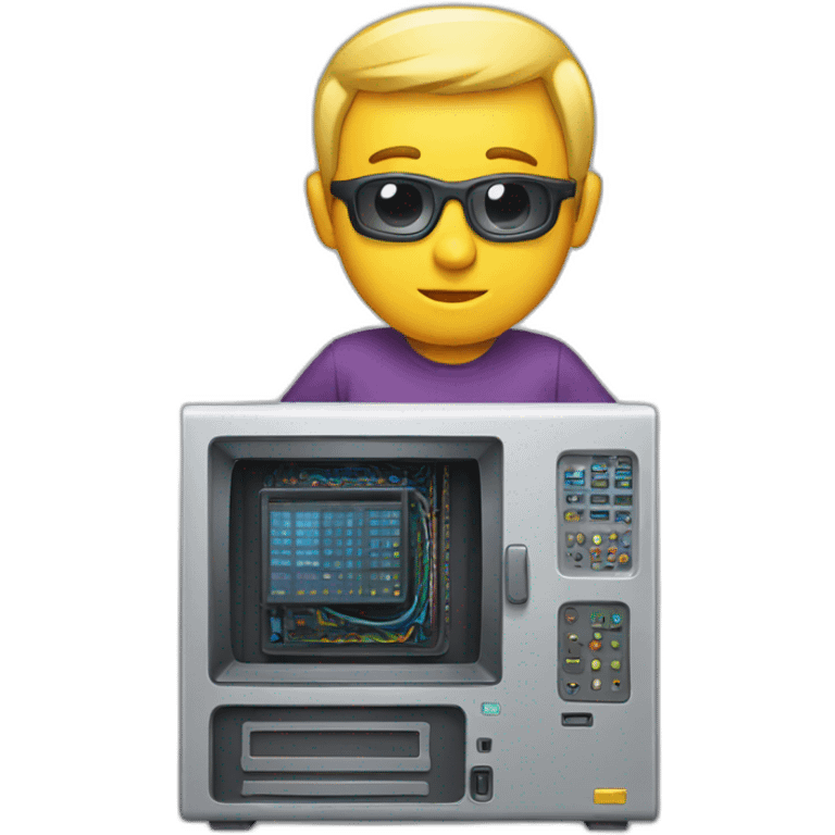 Super computer emoji