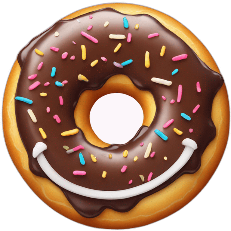 Smiling donut emoji