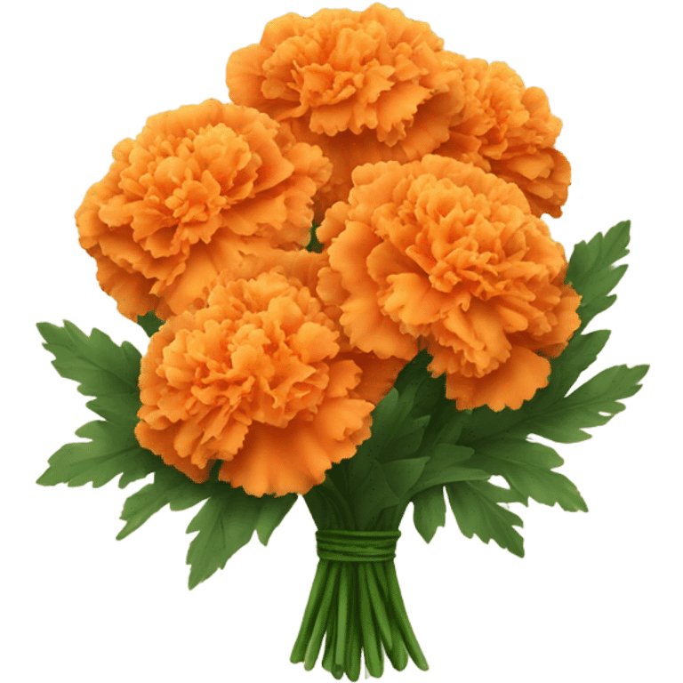 bouquet of orange-yellow carnations emoji