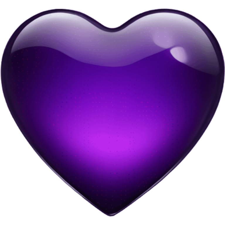 glass dark purple heart  emoji