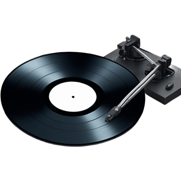 record vinyl disk on pc emoji