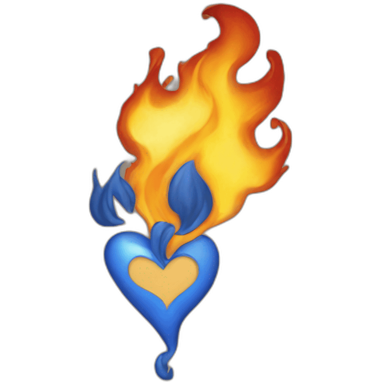 Coeur enflammé emoji