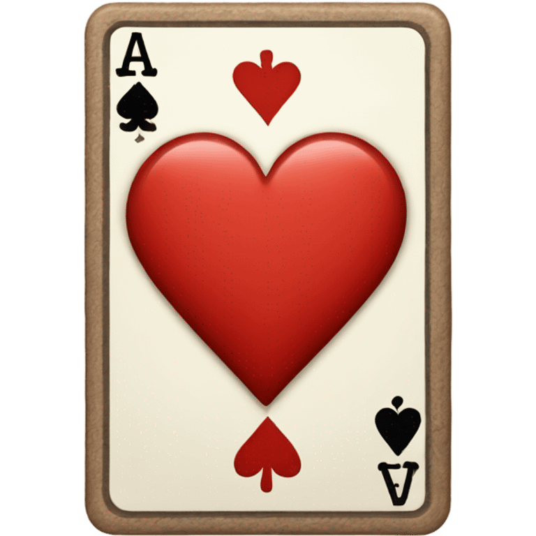 Ace of hearts playing card emoji