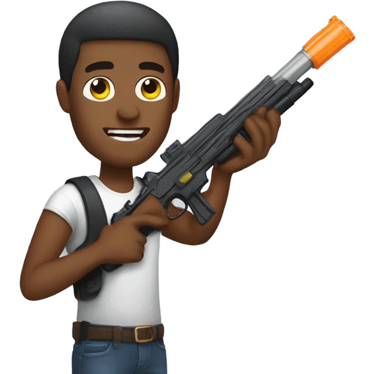 guy holding bb gun emoji