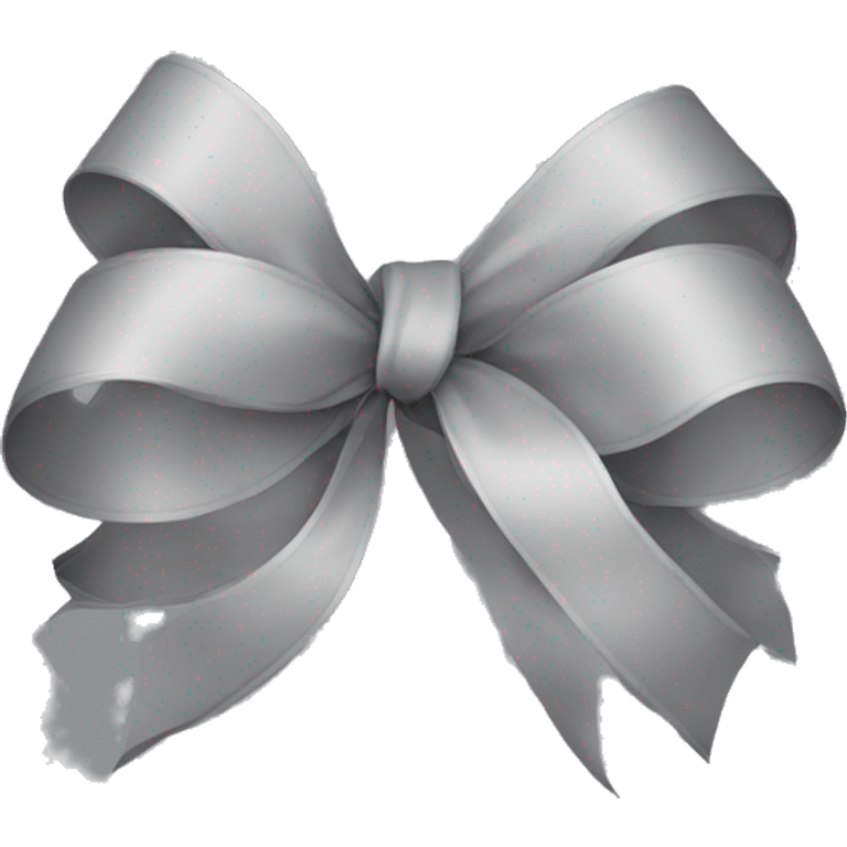 Ribbon gray emoji