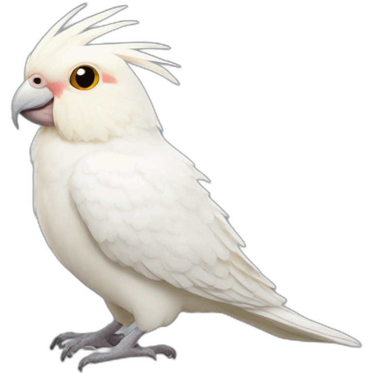 Albino cockatiel emoji