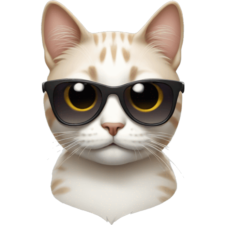 Cat wearing sunglasses emoji