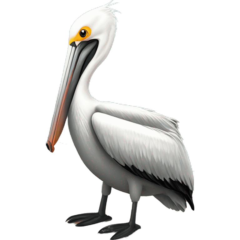 Pelican on a dock emoji