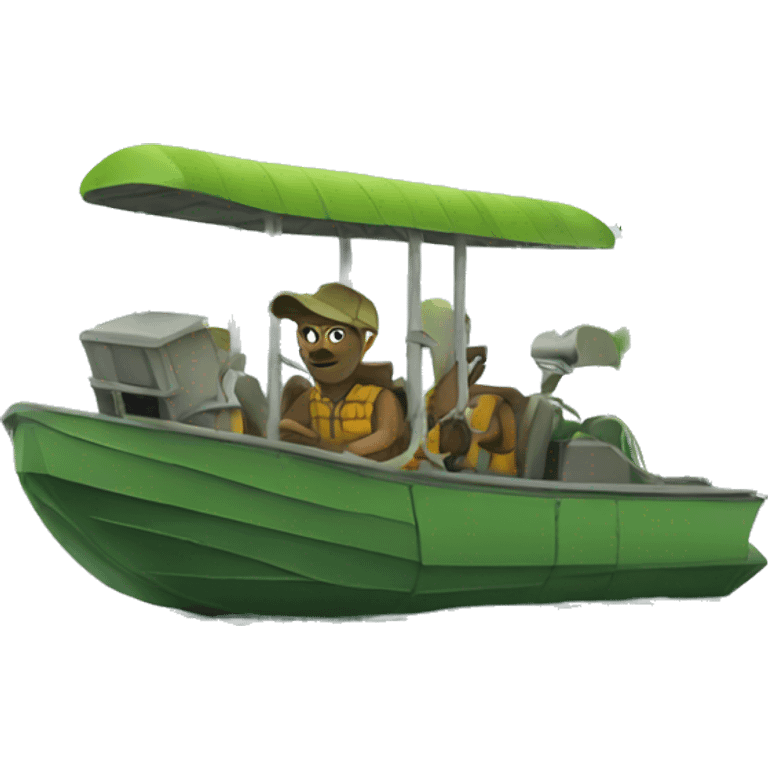 Swamp airboat  emoji