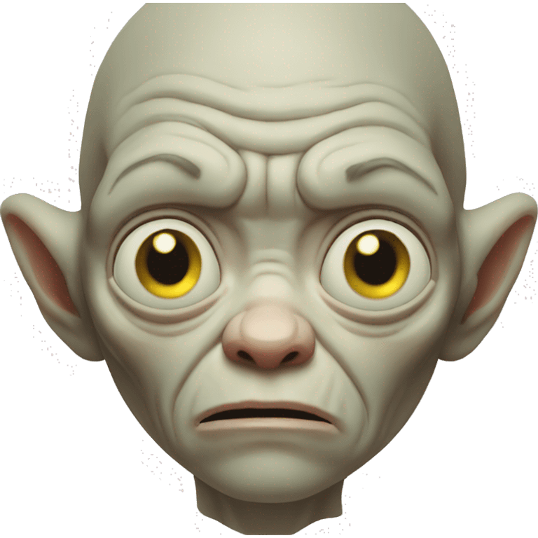 sad gollum emoji