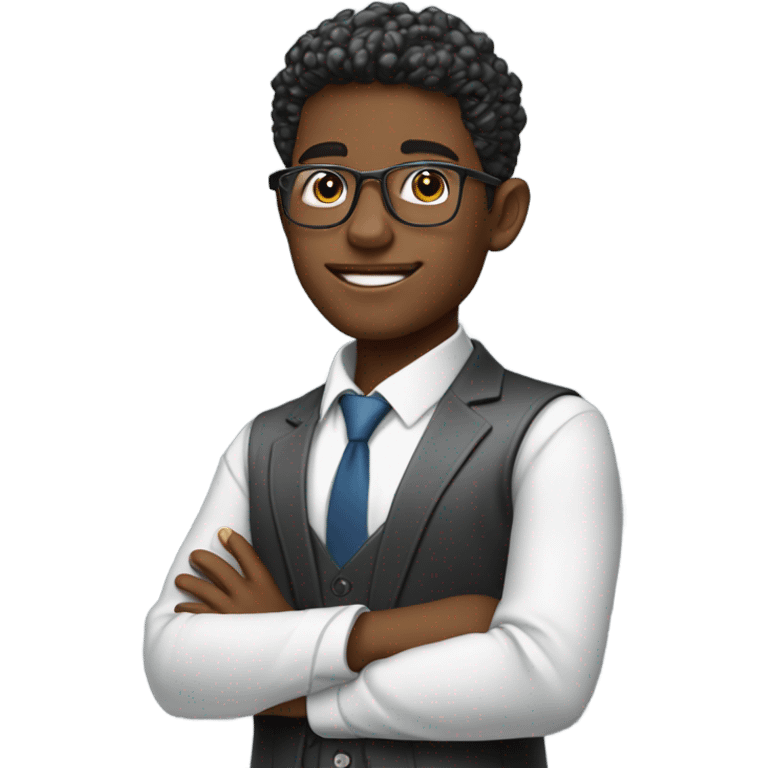 young zoomer broker, crypto emoji