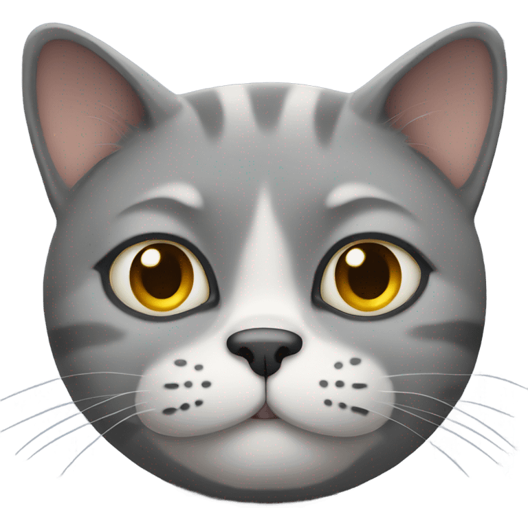 gray fat cat emoji