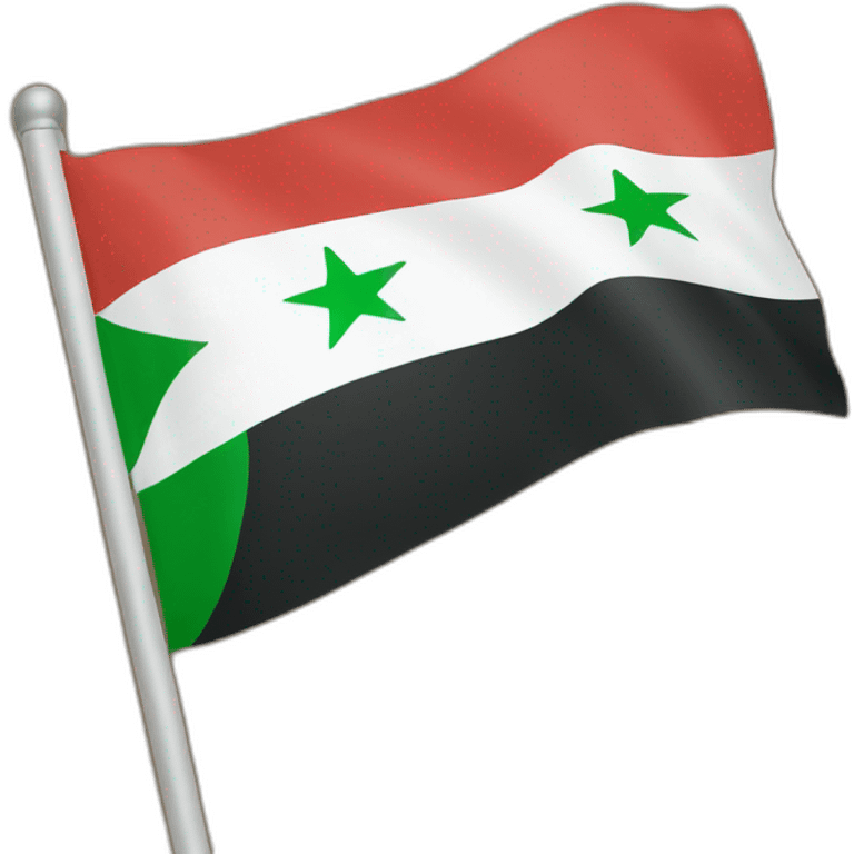 Flagge der syrischen Revolution emoji