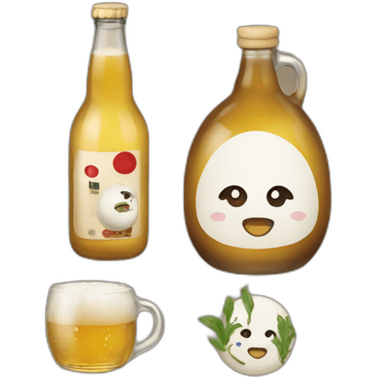 sake-and-beer emoji