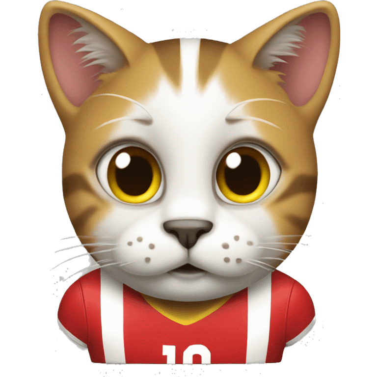 Cat football Belgium emoji