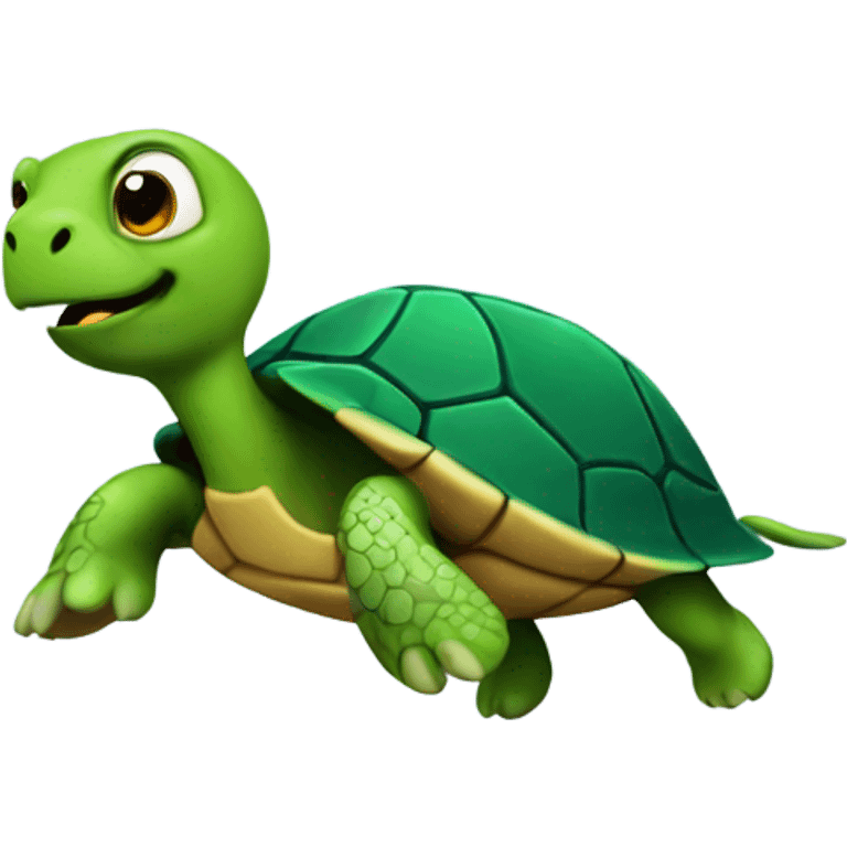 Running turtle emoji