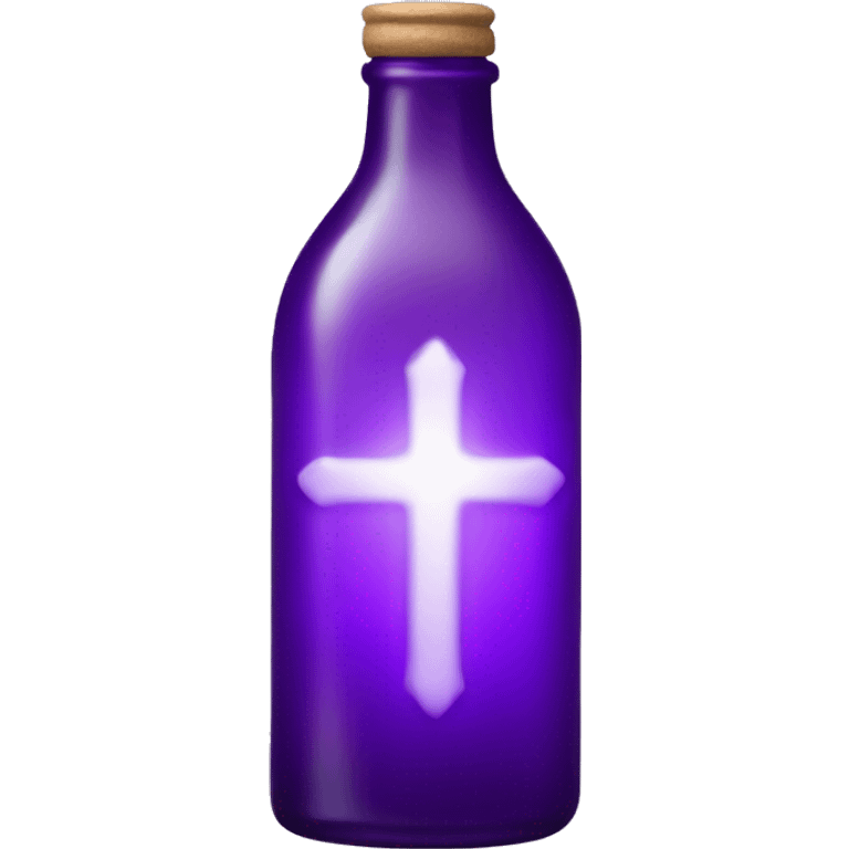 Spiritual purple bottle  emoji