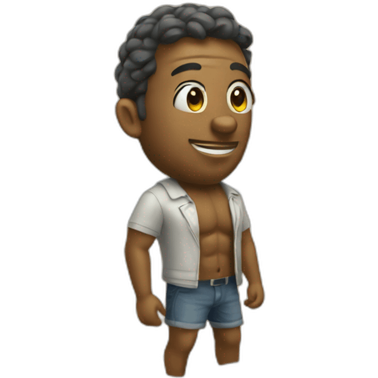 developer at the beach emoji