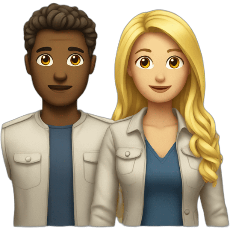 Femme et homme emoji