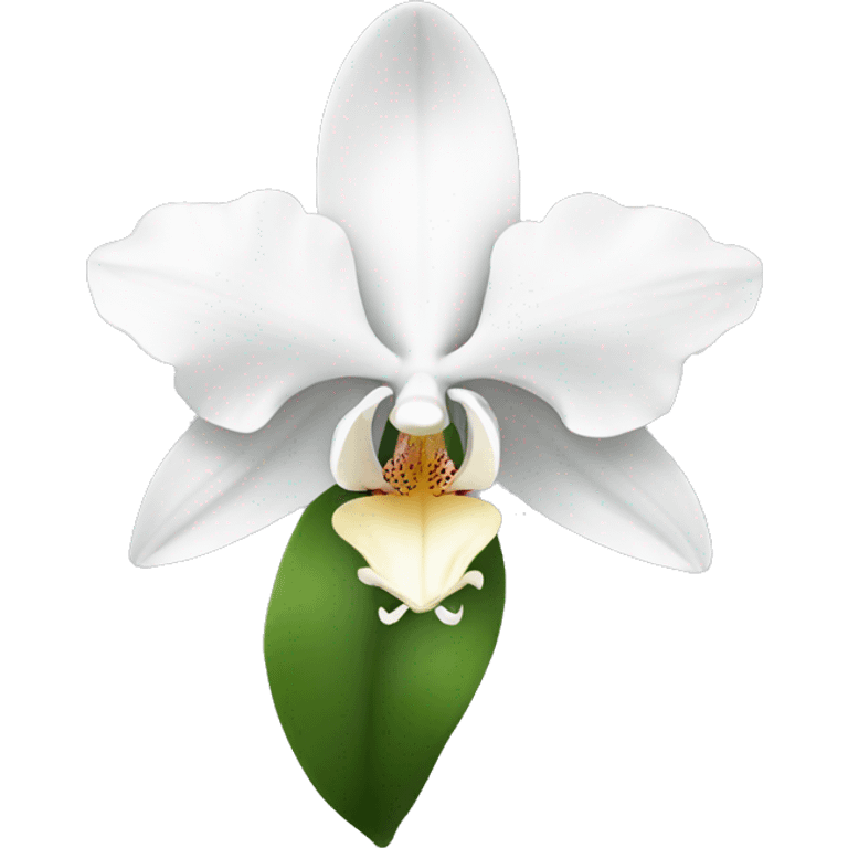 White orchid flower emoji