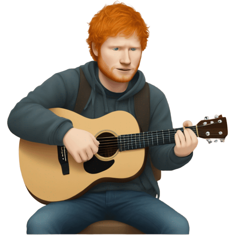 Ed sheeran playing guitar  emoji