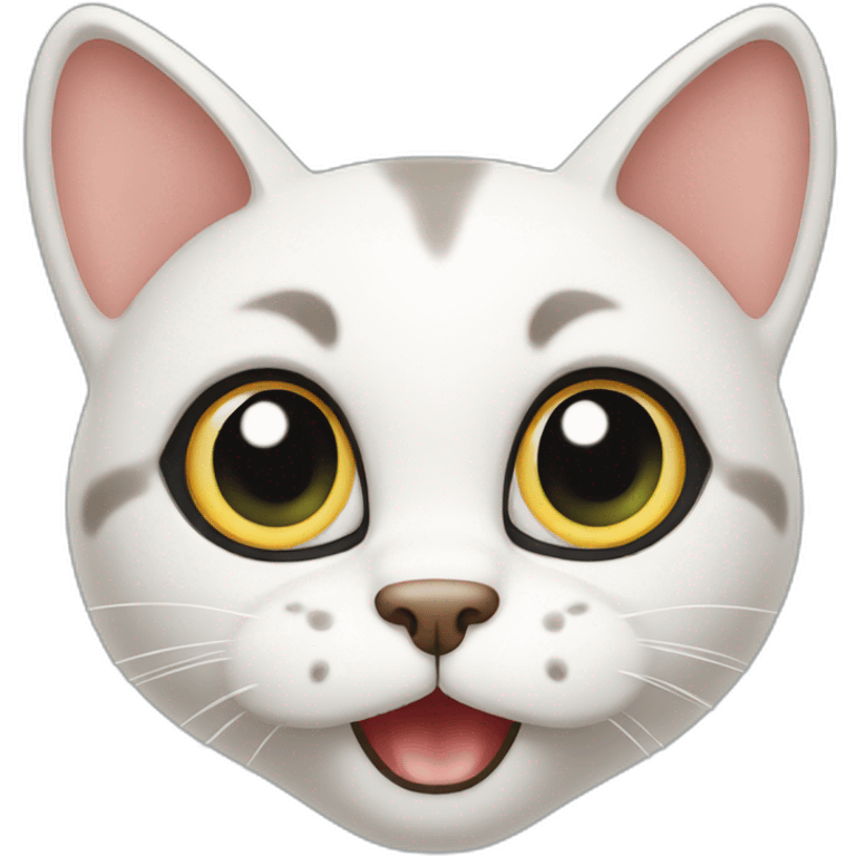 surprised cat emoji