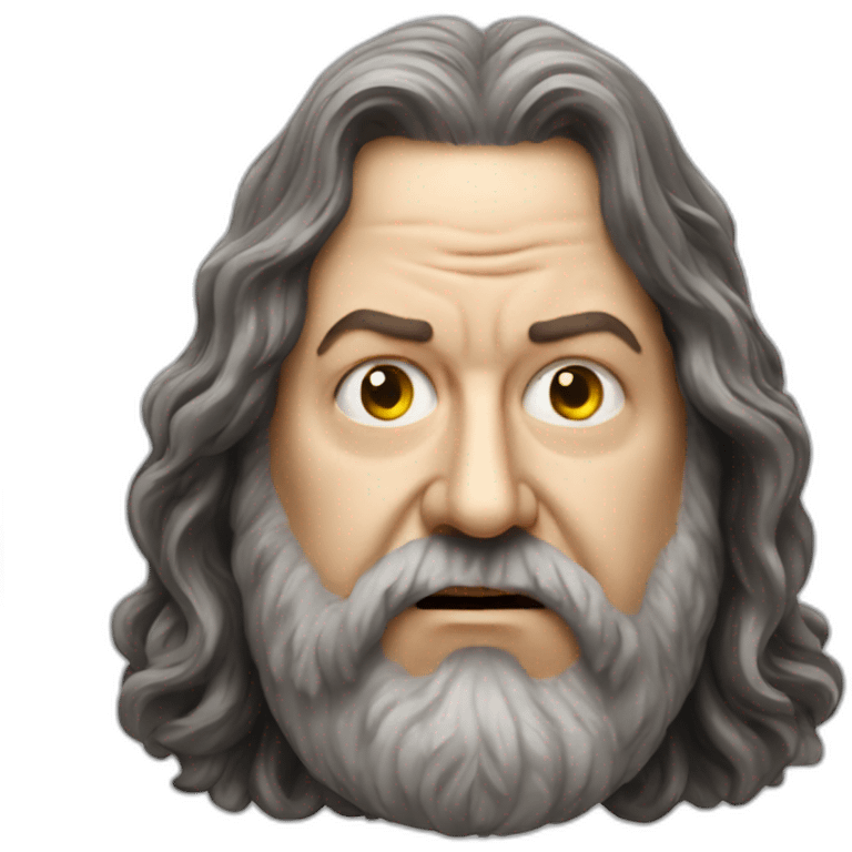 Photorealistic Angry Richard stallman emoji