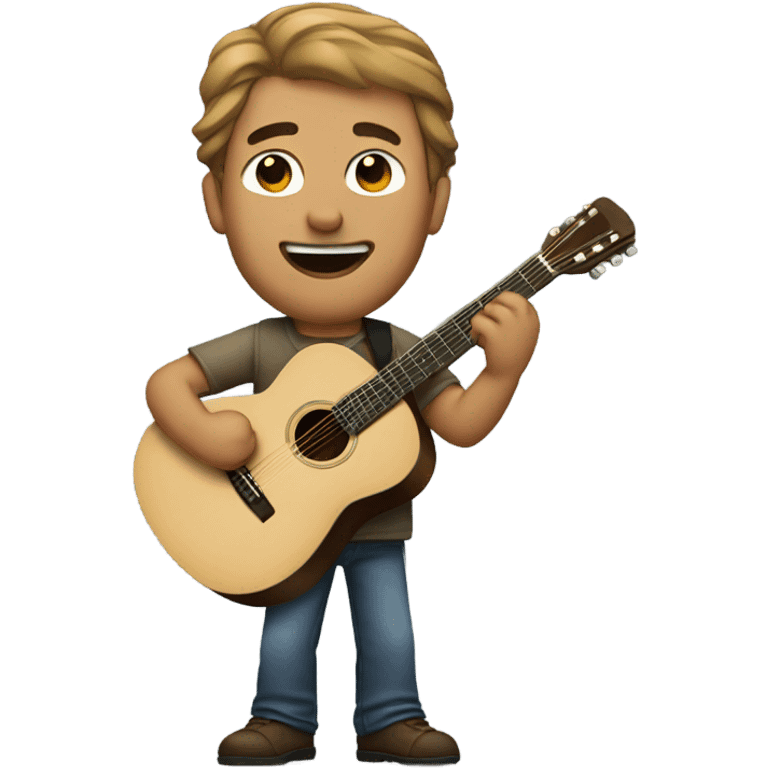 Steve via with guitar emoji