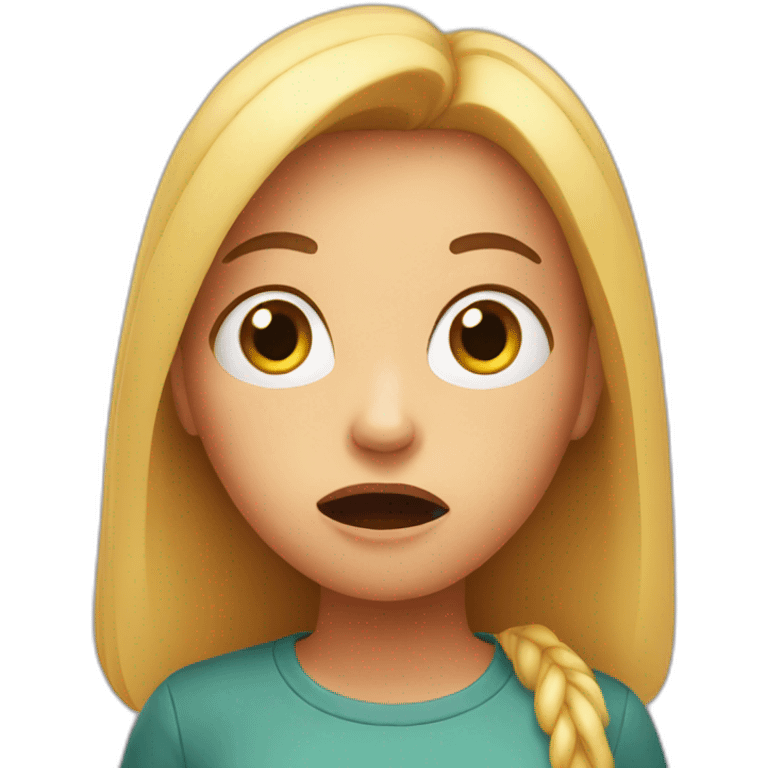 Shocked girl emoji