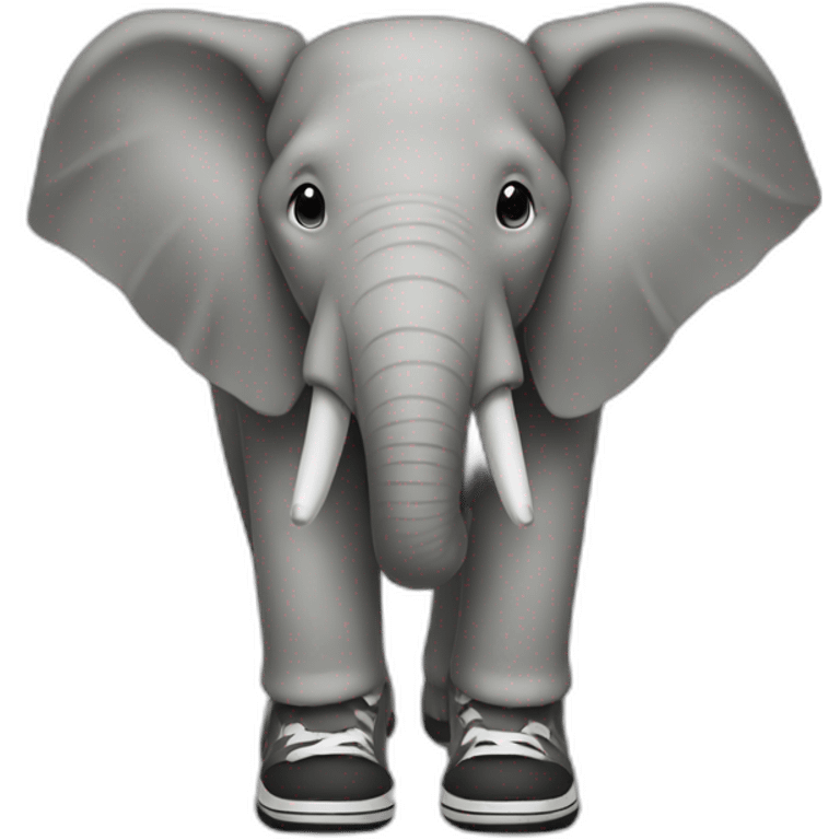 elephante with shoes emoji