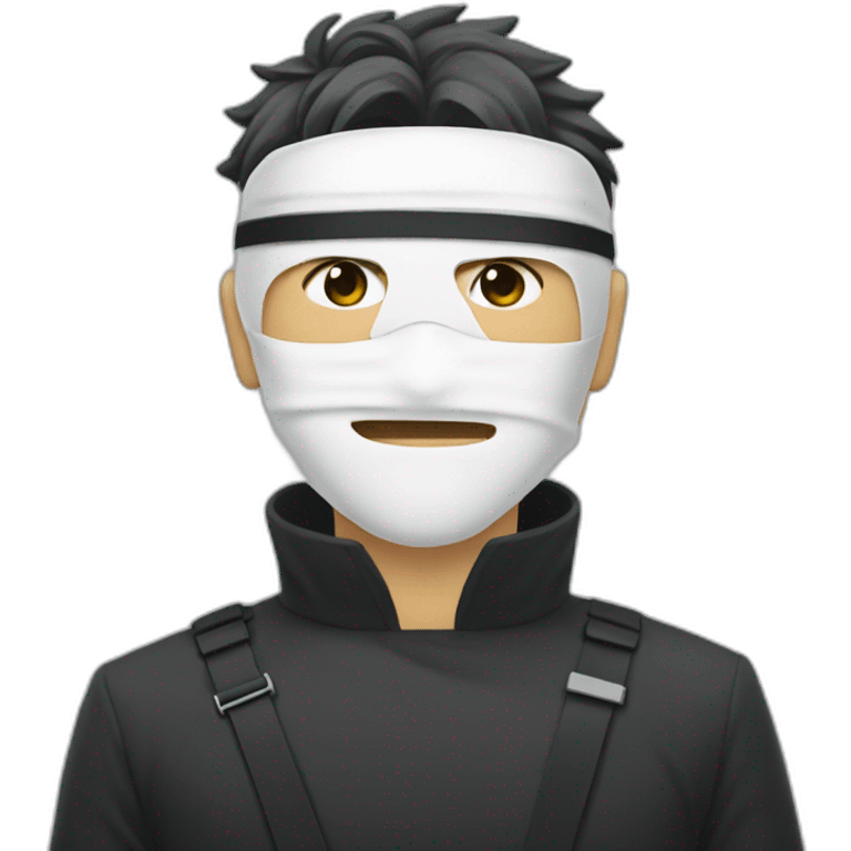 Gojo Satoru and blindfold white emoji