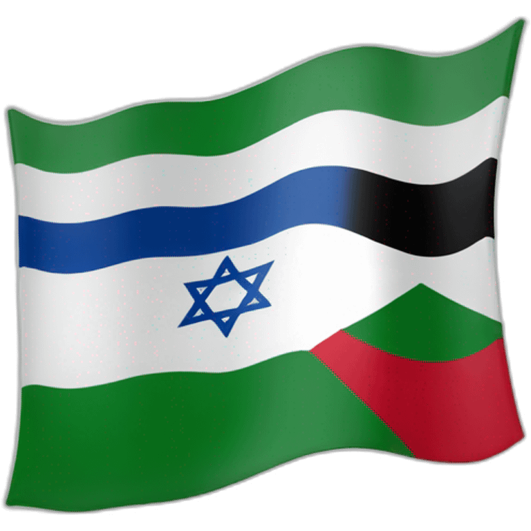 palestine combined to israel flag emoji