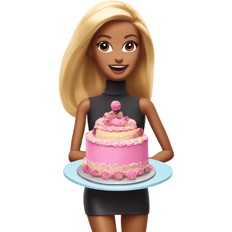 Barbie eat cake emoji