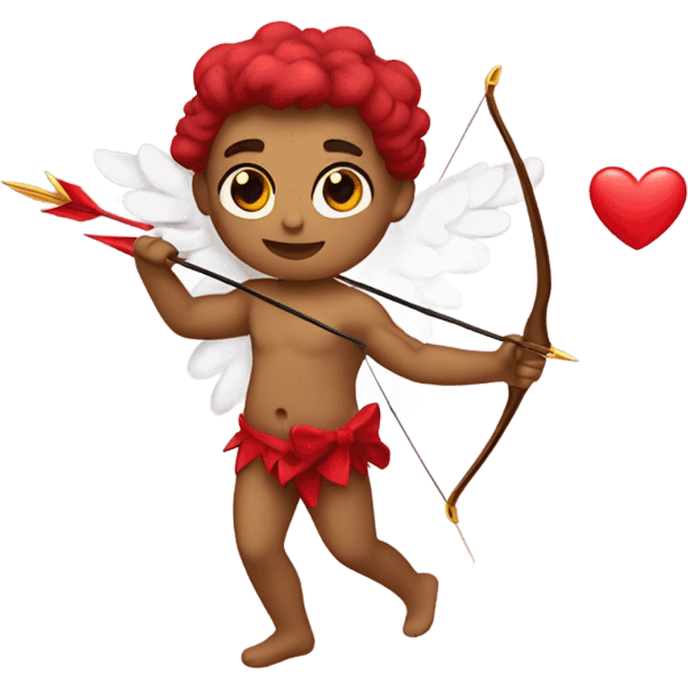 Cupid holding his heart bow emoji