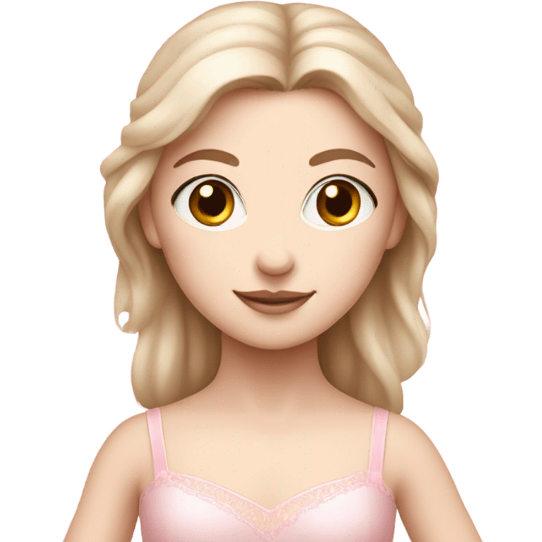 soft pink ballerina with fair skin  emoji