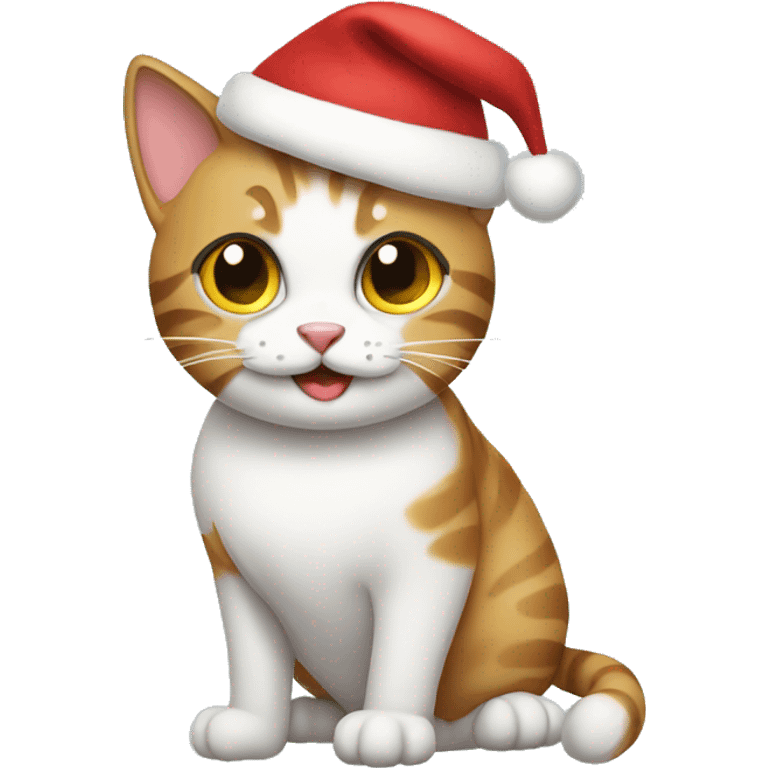 Christmas cat emoji