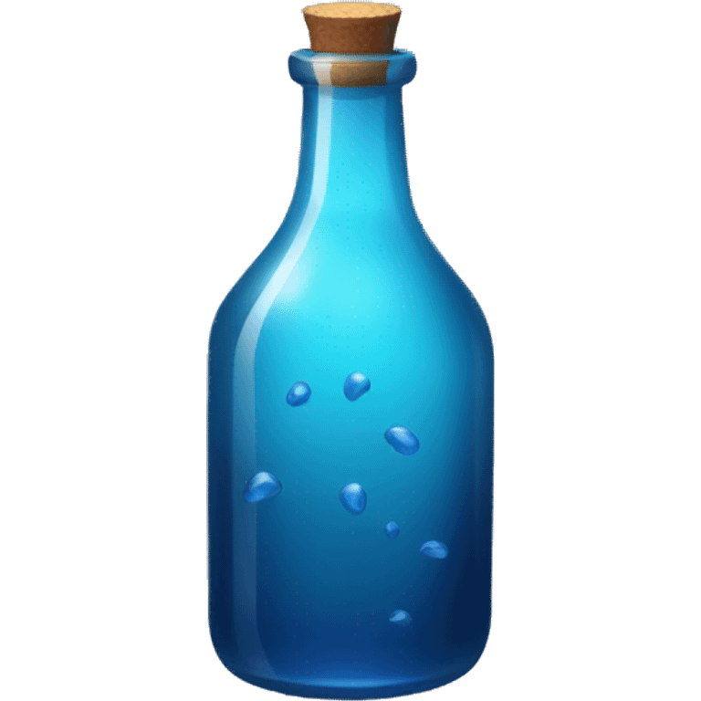 magic bottle dark blue water emoji