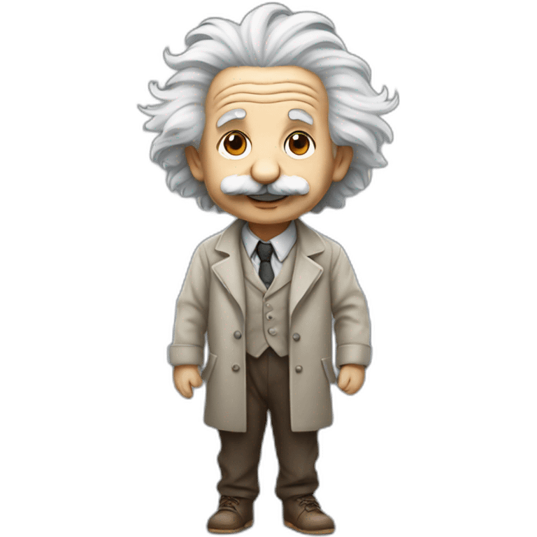 albert einstein full body cute  emoji