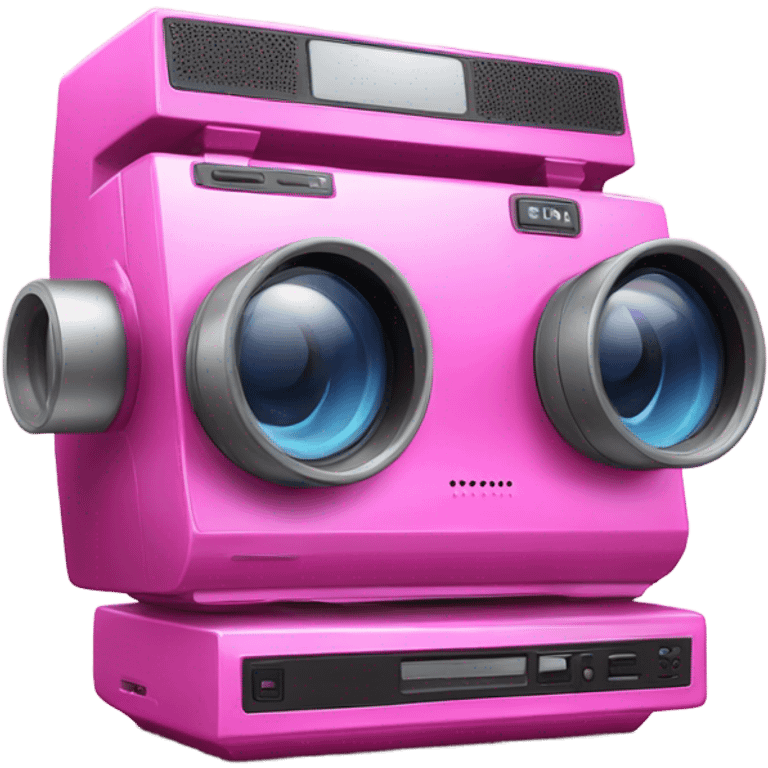 Pink video recorder  emoji