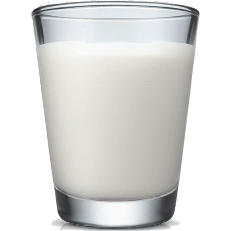 Milk in shot glass emoji