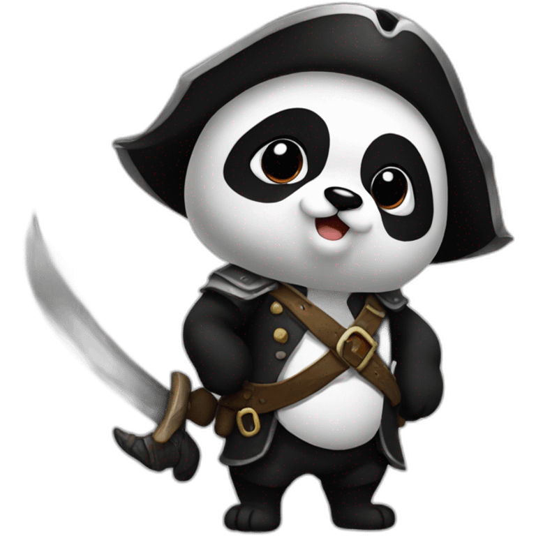 Panda-pirat emoji