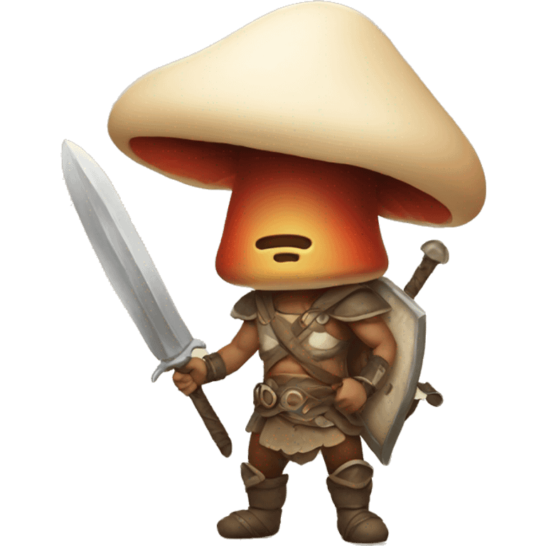 Mushroom warrior emoji