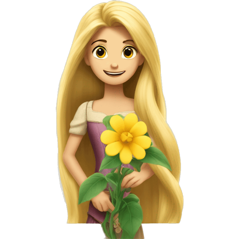 Rapunzel magic yellow flower  emoji