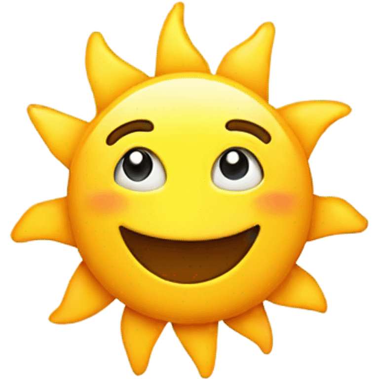 sun like a person saing ok whitn the h emoji