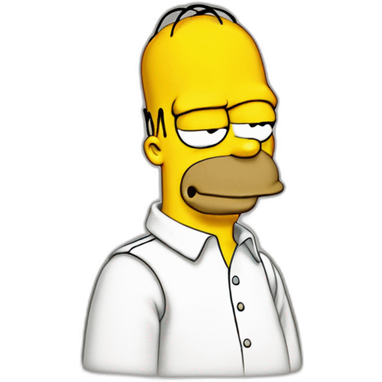 homer simson from the simsons emoji