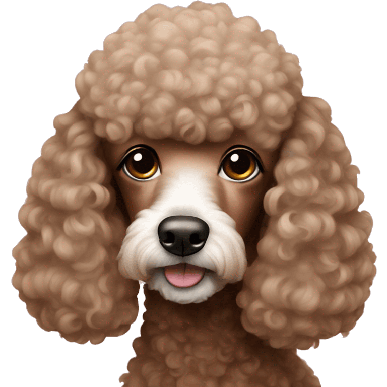 poodle with brown hairs emoji