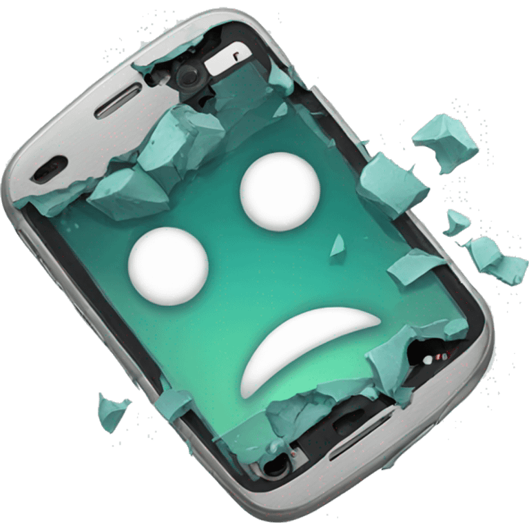 Broken smartphone emoji