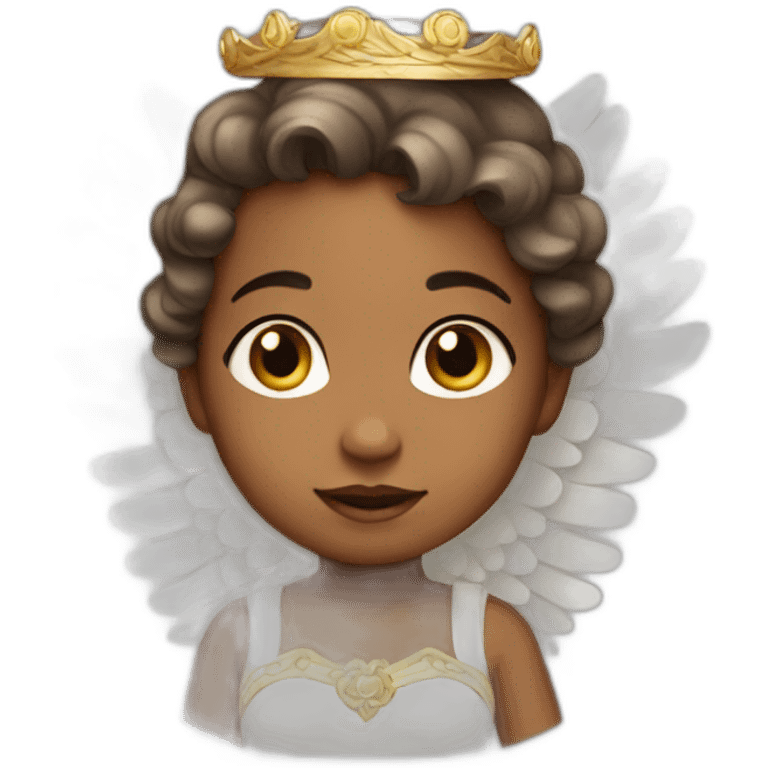 Angel baby Princess  emoji