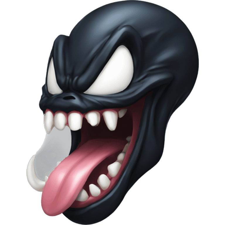 venom tongue emoji